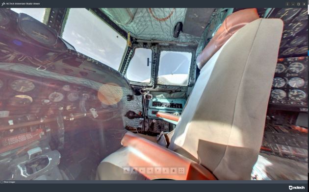 Image : Sept 11th addition / Alternative capture : similar issues as image above. It is a different capture - note jet vapor trail in window... istar_220433_ec_121_cockpit_rightv2