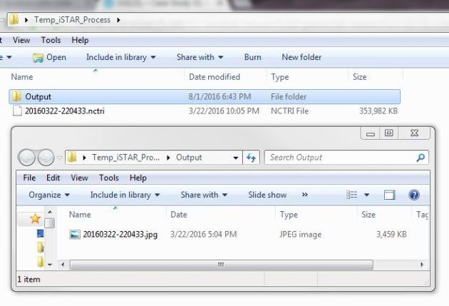 NCTech_iSTAR_Process_Folder