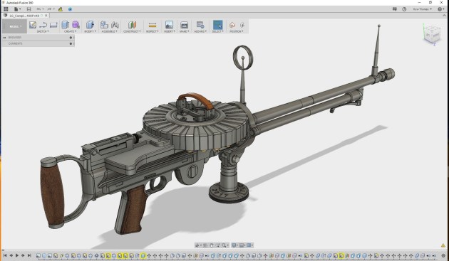 Lewis Gun - Fusion 360 model